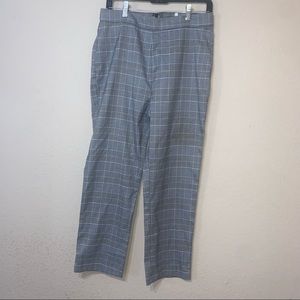 Cupcakes & Cashmere new plaid pant zipper 31 nwt 6 skinny straight women’s high